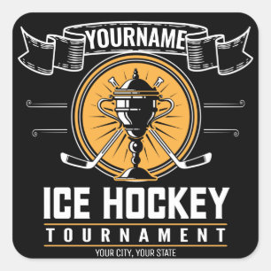 Sticker Carré Jeux de hockey sur gazon