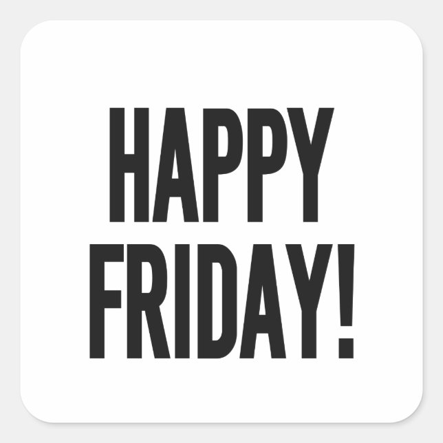 STICKER CARRÉ JEUX VENDREDI ! (Devant)