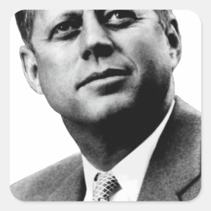 Sticker Carré JFK - John F. Kennedy