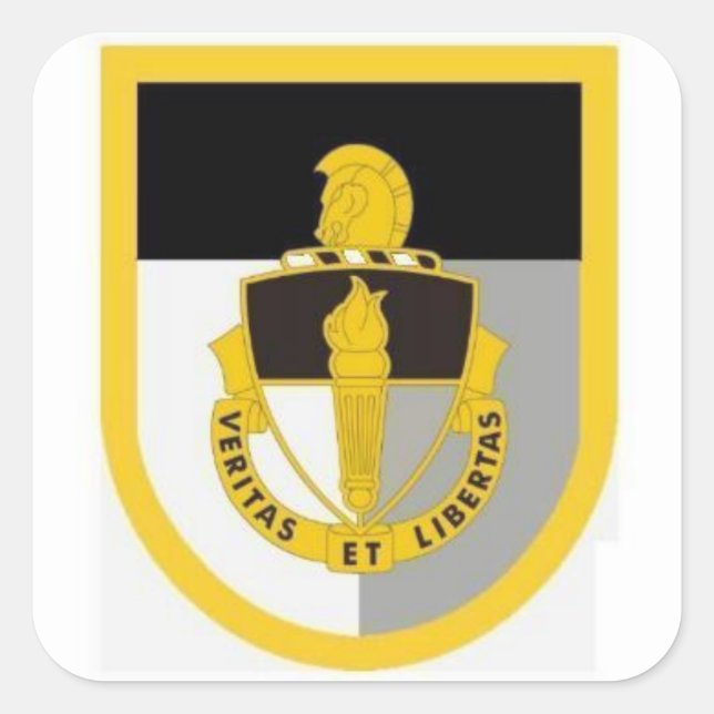 Sticker Carré JFK Special Warfare Center (Devant)