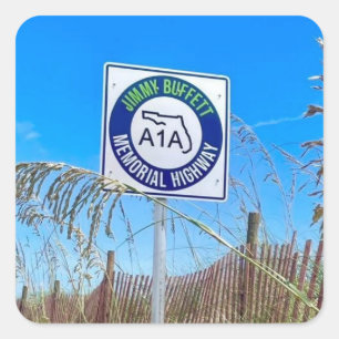 Sticker Carré Jimmy Buffett