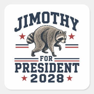 Sticker Carré Jimothy président 2028