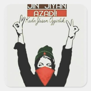 Sticker Carré Jin Jiyan Azadi