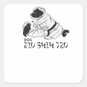 Sticker Carré Jiu Shih Tzu