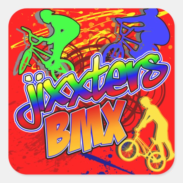 Sticker Carré Jixxter BMX (Devant)