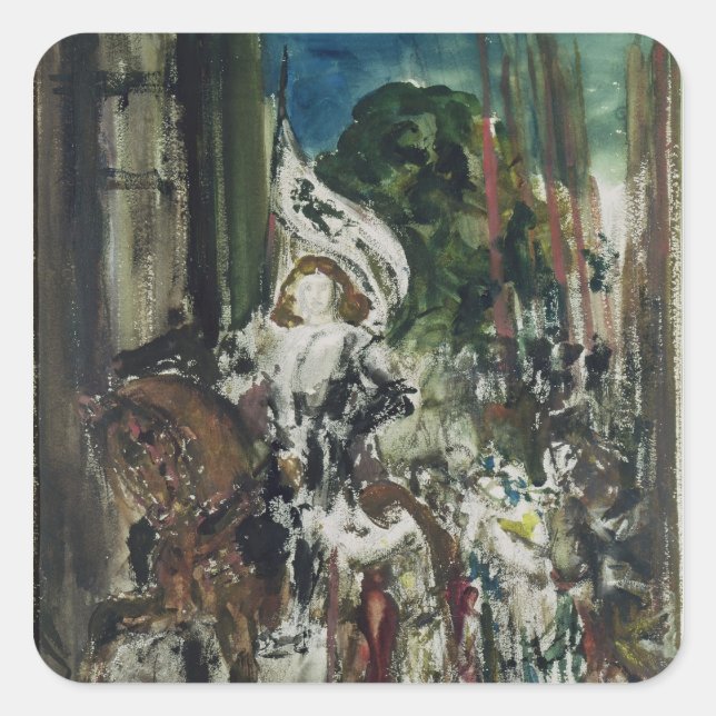 Sticker Carré Joan d'Arc (Devant)