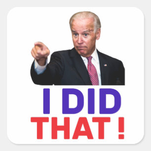 Sticker Carré joe bid that - funny meme saying joe biden