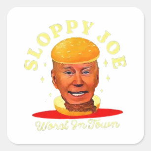 Sticker Carré Joe Biden anti-président
