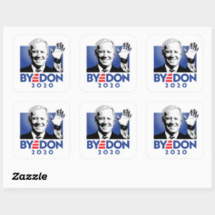 STICKER CARRÉ JOE BYE DON 2020