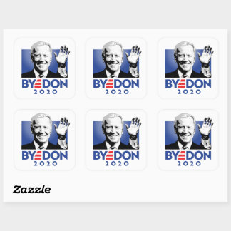 STICKER CARRÉ JOE BYE DON 2020