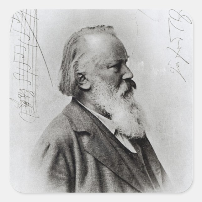 Sticker Carré Johannes Brahms (Devant)