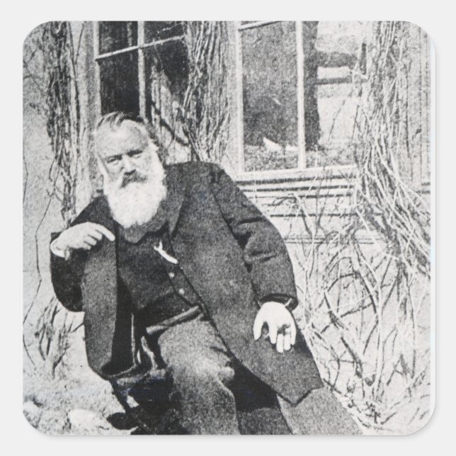 Sticker Carré Johannes Brahms, c.1897 (Devant)