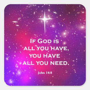 Sticker Carré John 14:8