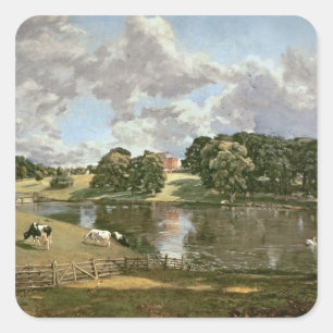 Sticker Carré John Constable   Wivenhoe Park, Essex, 1816
