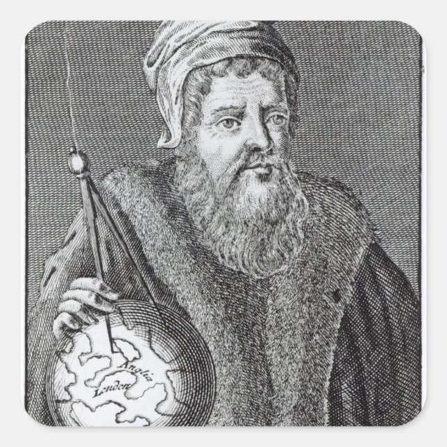 Sticker Carré John Dee un Londonien (Devant)