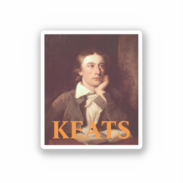 Sticker Carré John Keats (Recto)