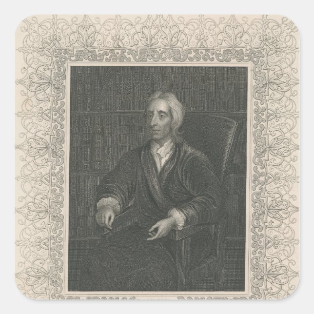 Sticker Carré John Locke (Devant)