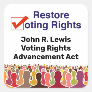 Sticker Carré John R. Lewis Loi sur l'avancement des droits de v