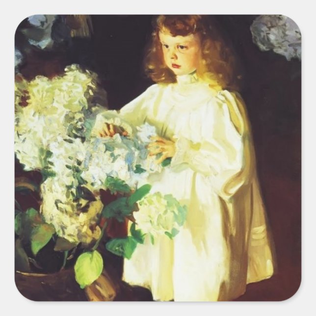 Sticker Carré John Singer Sargent- Helen Sears (Devant)