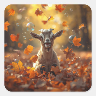 Sticker Carré Joie d'automne
