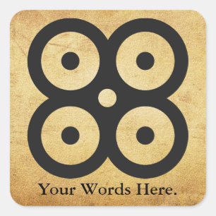 Sticker Carré JOIGNEZ le symbole de MASIE   de la sagesse,