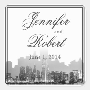 Sticker Carré Joint d'enveloppe de mariage de destination de