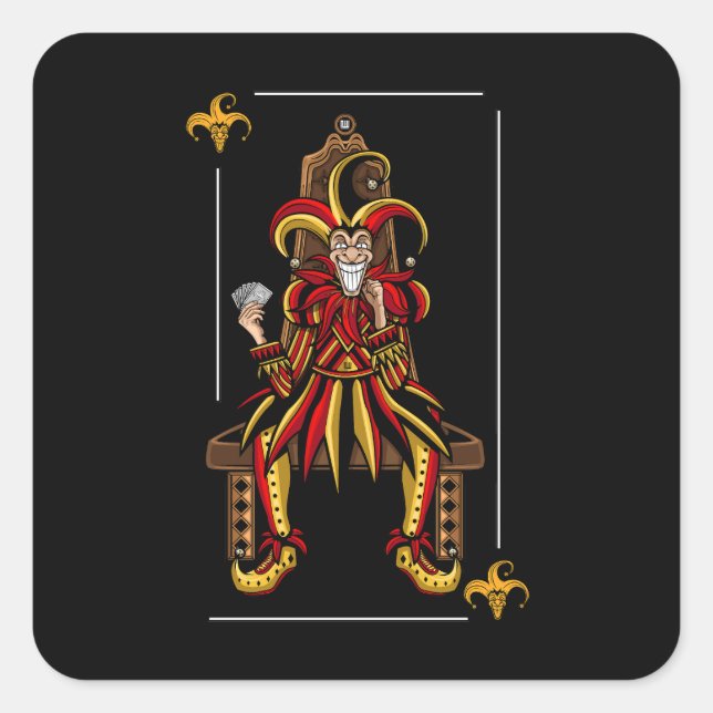 Sticker Carré Jokers Wild (Devant)