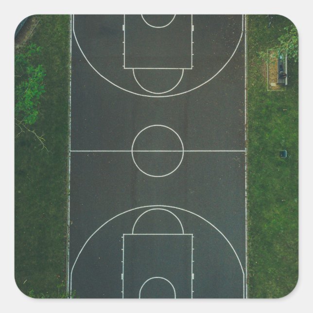 Sticker Carré Joli basket-ball (Devant)