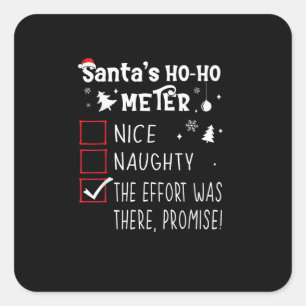 Sticker Carré Joli Coquin La Promesse De Noël Était Là