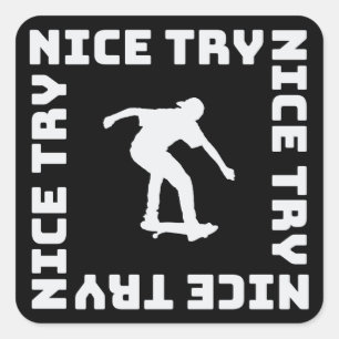 Sticker Carré Joli Essai