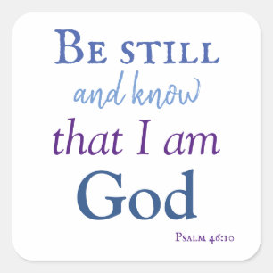 Sticker Carré Joli être calme et connaître