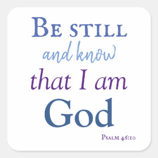 Sticker Carré Joli être calme et connaître