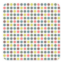 Joli les années 70 coloré avec motif pois