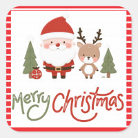Joli Noël Père Noël & Reindeer