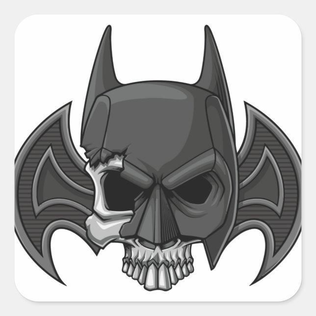 Sticker Carré Joli Stikers Halloween (Devant)