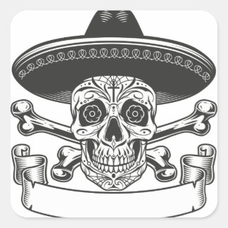 Sticker Carré Joli Stikers Halloween