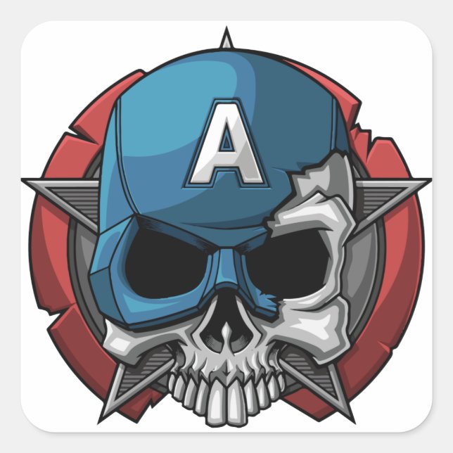 Sticker Carré Joli Stikers Halloween (Devant)