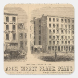 Sticker Carré Jones, White et McCurdy's Dental Depots