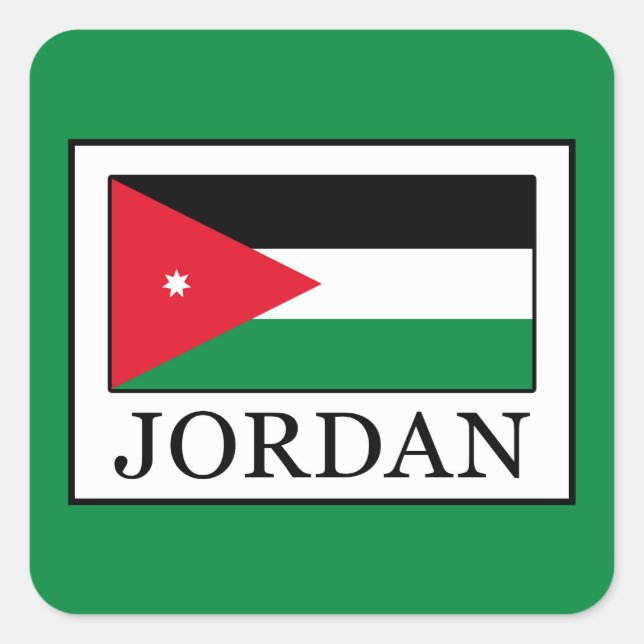Sticker Carré Jordanie (Devant)