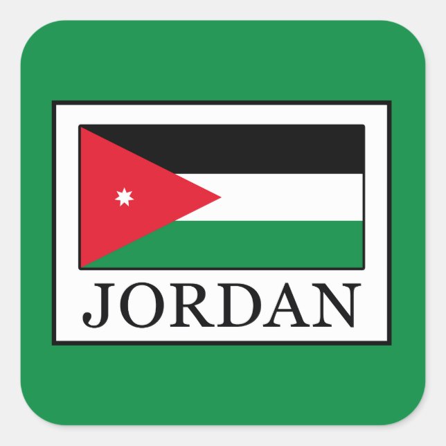 Sticker Carré Jordanie (Devant)