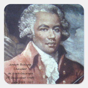 Sticker Carré Joseph Bologne, Chevalier de Saint-Georges