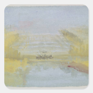 Sticker Carré Joseph Mallord William Turner les fontaines à V