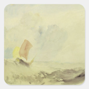 Sticker Carré Joseph Mallord William Turner Un Morceau de mer