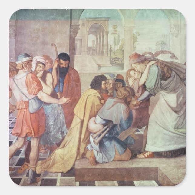 Sticker Carré Joseph reconnu par ses frères (Devant)