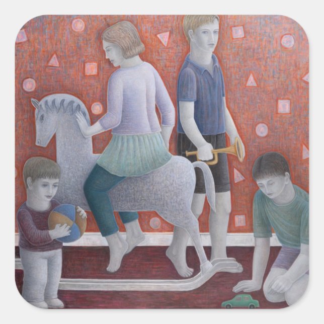 Sticker Carré Jouer 2010 (Devant)