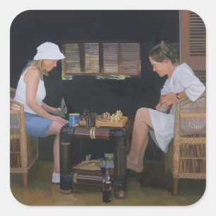 Sticker Carré Jouer aux échecs à Goldeneye