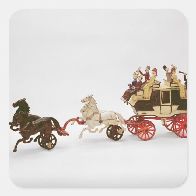 Sticker Carré Jouet stagecoach (Devant)