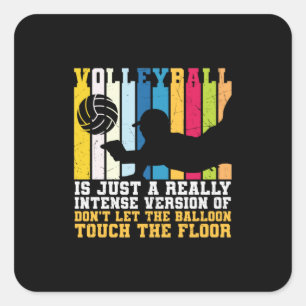 Sticker Carré Joueur de volley-ball Le Volley-Ball Est Vraimen