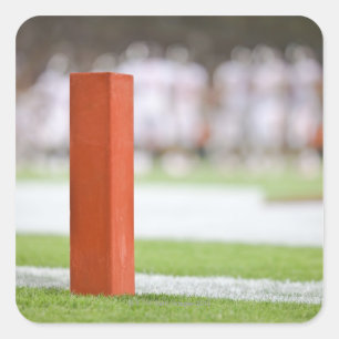 Sticker Carré Joueurs à l'arrière-plan