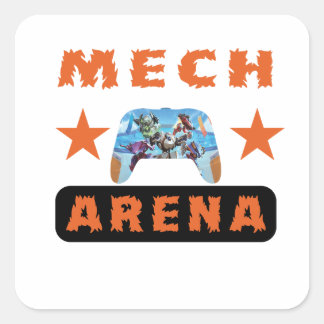Sticker Carré Jouons à la bataille Extraordinaire | Mech Arena